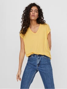 Vero Moda VMAVA T-shirt -Cornsilk - 10235286
