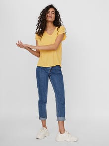 Vero Moda VMAVA T-Shirt -Cornsilk - 10235286