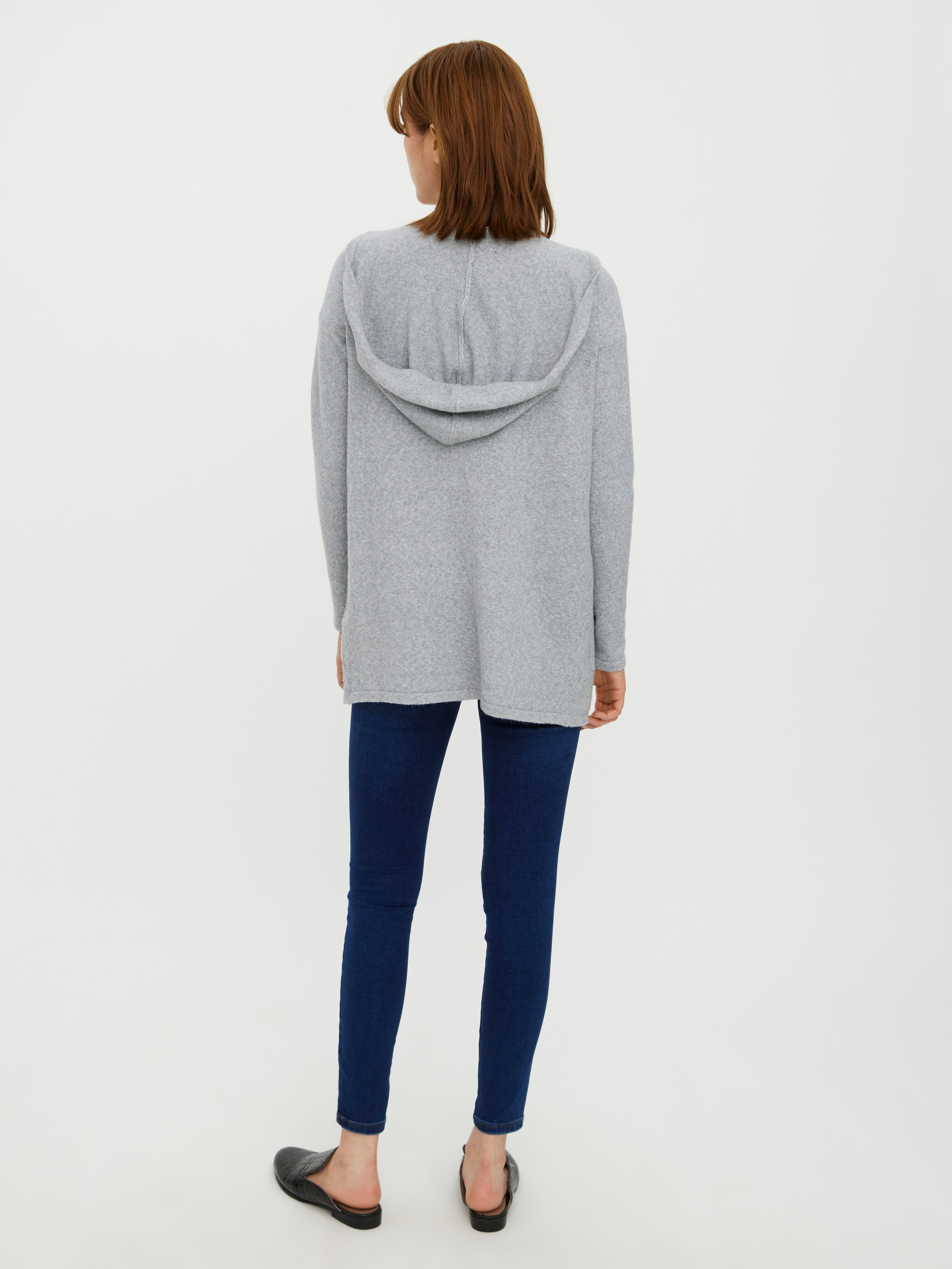Vero Moda wrap cardigan in grey melange Vero Moda wrap cardigan in grey melange