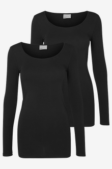 Vero Moda VMMAXI 2-Pack T-shirt -Black - 10236178