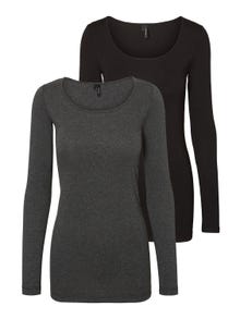 Vero Moda VMMAXI Camisetas -Dark Grey Melange - 10236178