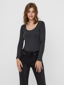 Vero Moda VMMAXI 2-Pack T-Shirt -Dark Grey Melange - 10236178