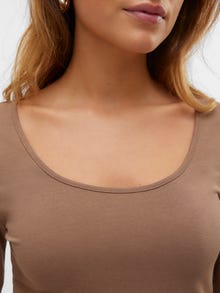 Vero Moda VMMAXI 2-Pack T-shirt -Brown Lentil - 10236178