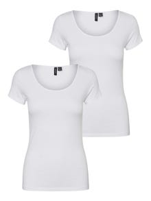 Vero Moda VMMAXI T-skjorte -Bright White - 10236179