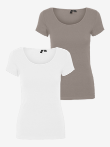 Vero Moda VMMAXI 2-Pack T-shirts -Moon Rock - 10236179
