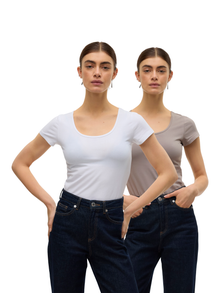 Vero Moda VMMAXI 2-Pack T-shirts -Moon Rock - 10236179