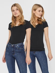 Vero Moda VMMAXI Marškinėliai -Black - 10236180