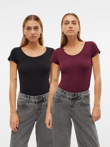 Vero Moda VMMAXI Marškinėliai -Black - 10236180