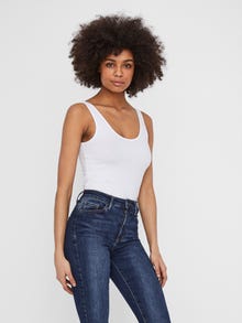 Vero Moda VMMAXI 2-Pack Tank-Top -Bright White - 10236181