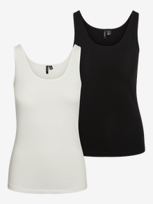 Vero Moda VMMAXI 2-Pack Tank-Top -Snow White - 10236181