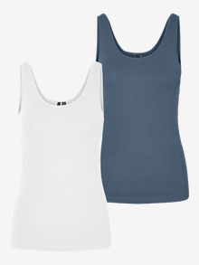 Vero Moda VMMAXI 2-Pack Débardeurs -China Blue - 10236181