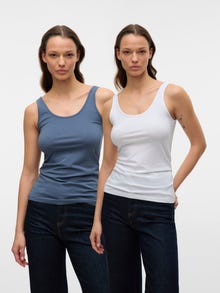 Vero Moda VMMAXI 2-Pack Débardeurs -China Blue - 10236181