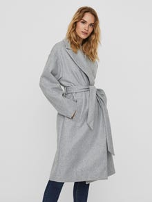 Vero Moda VMFORTUNE Coat -Light Grey Melange - 10236466