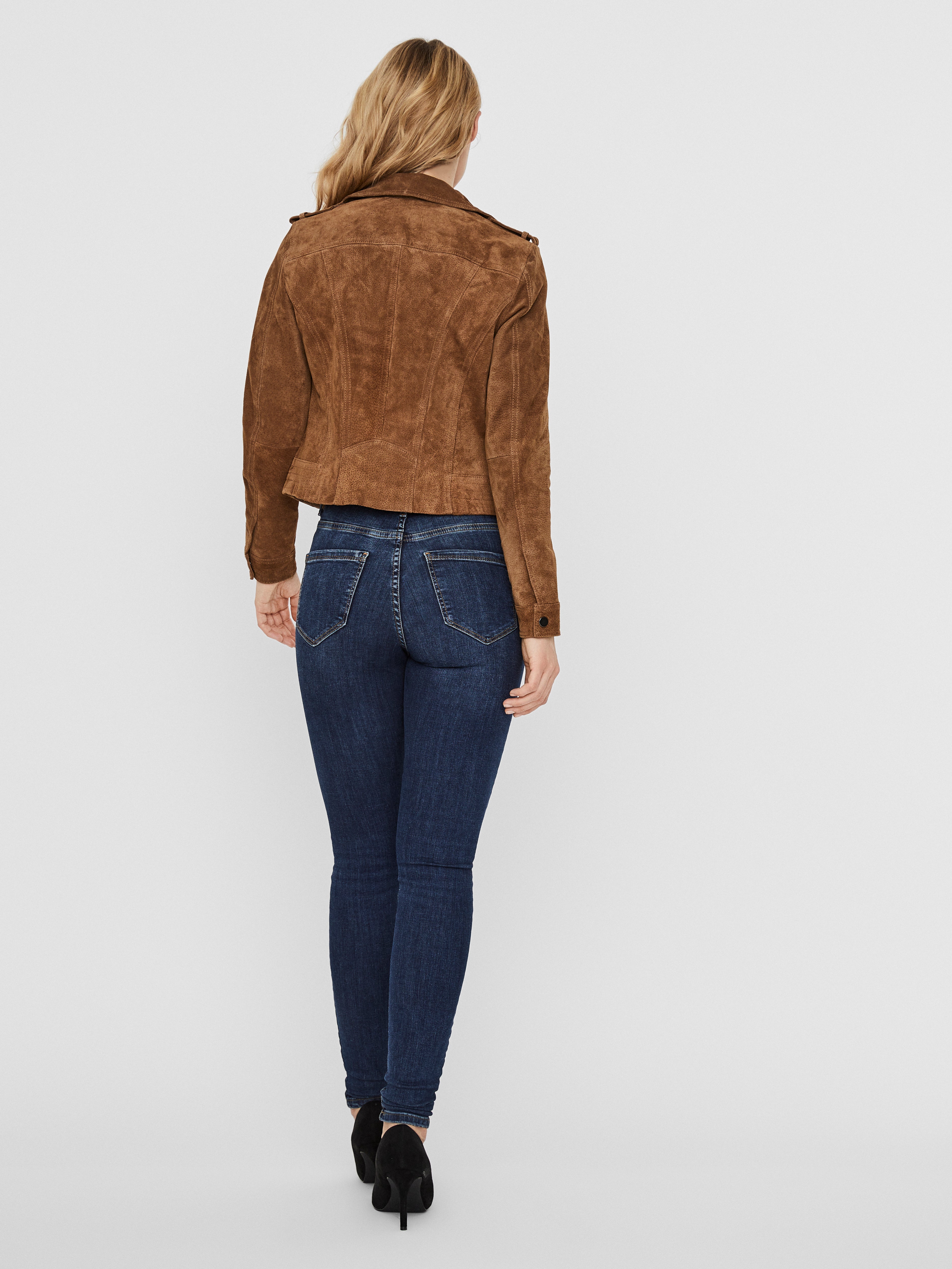 Vero moda hotsell suede biker jacket