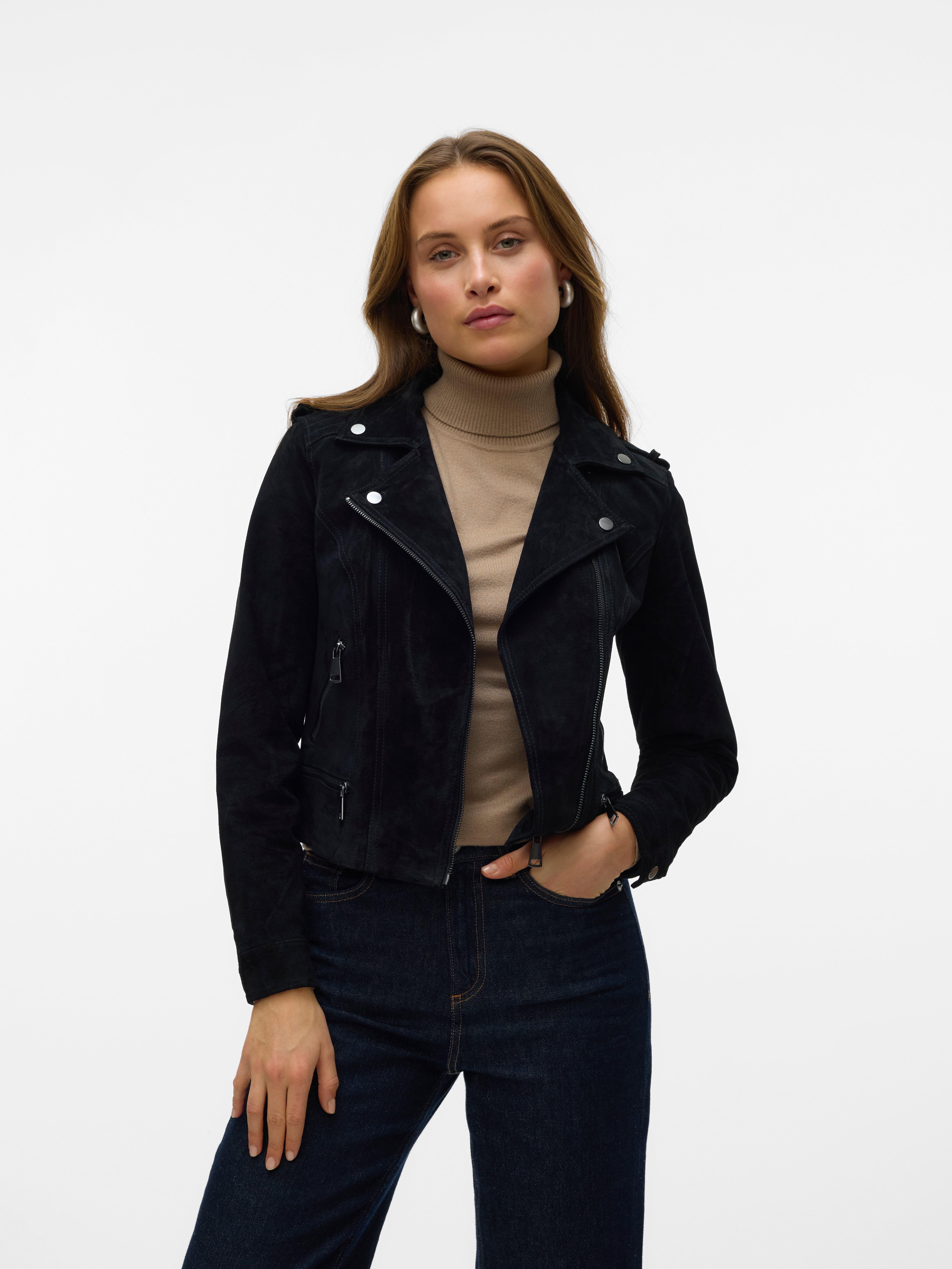 Veste en daim vero moda sale