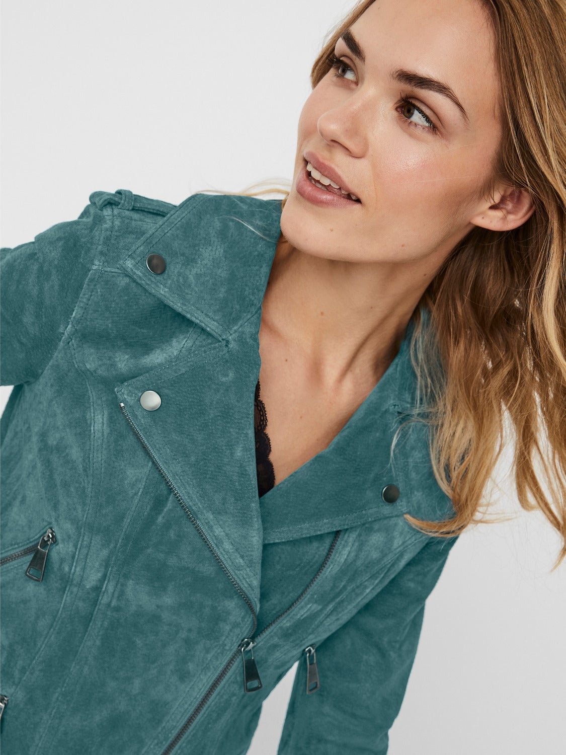 Vero moda green deals suede jacket