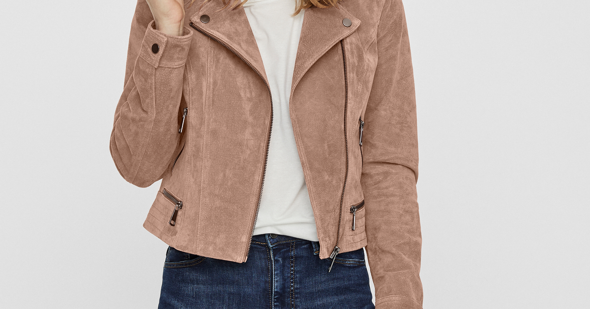 Vero Moda Veste Suedine Femme Marron Manteau Moumoute Femme Marron