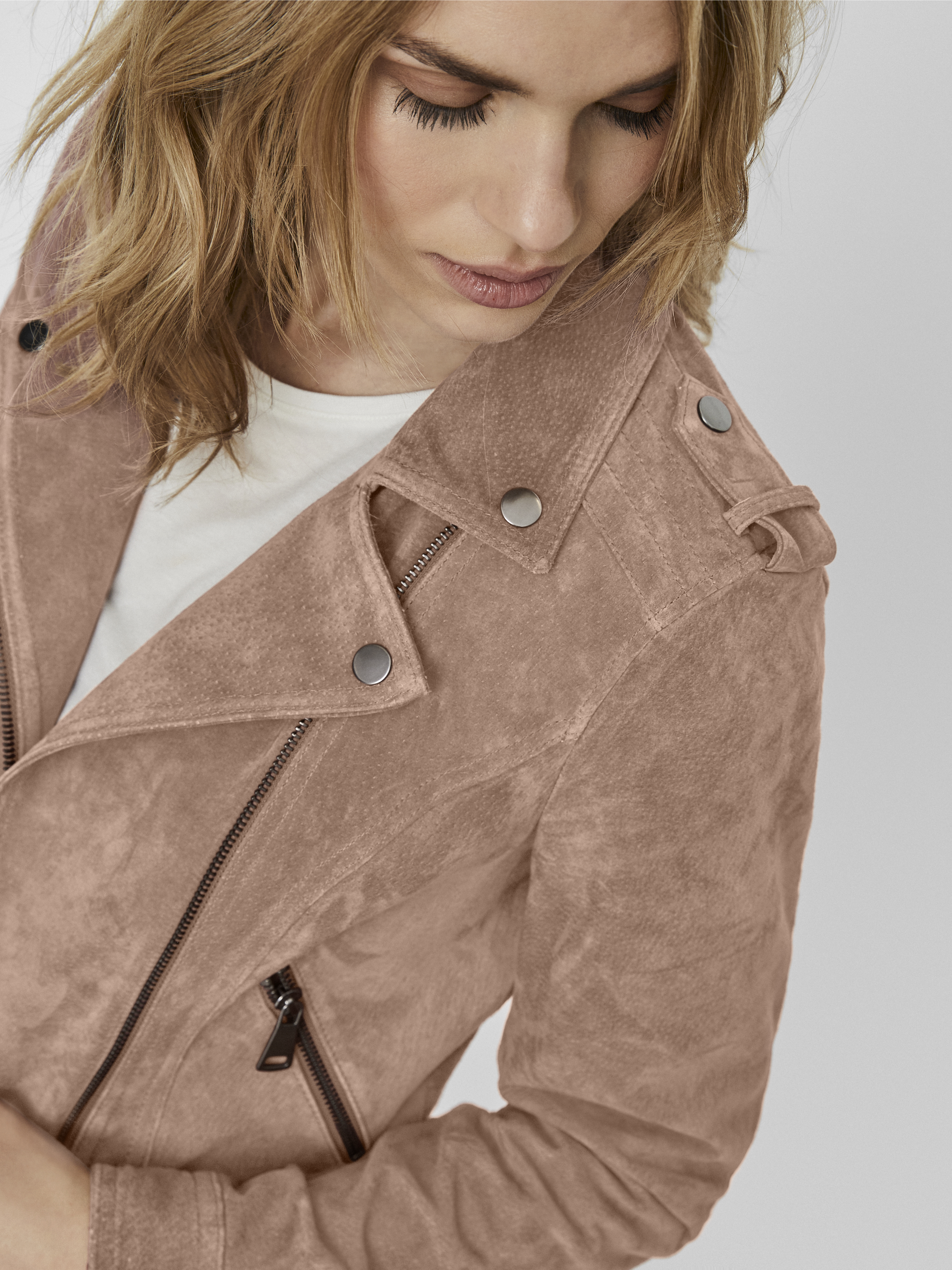 Faux Suede Vmroyce Short Suede Jacket Col Vero Moda Vmroyce Short