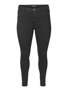 Vero Moda VMLORA Hohe Taille Skinny Fit Jeans -Black - 10236971