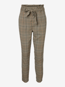 Vero Moda VMEVA High waist Trousers -Tobacco Brown - 10237249