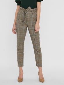 Vero Moda VMEVA High waist Trousers -Tobacco Brown - 10237249