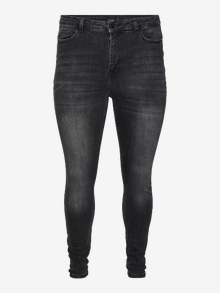 Vero Moda VMLORA Hohe Taille Skinny Fit Jeans -Black Denim - 10237623