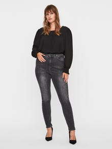 Vero Moda VMLORA Hohe Taille Skinny Fit Jeans -Black Denim - 10237623