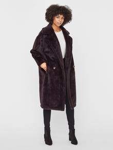 Vero Moda VMSAFIA Coat -Chocolate Plum - 10237679