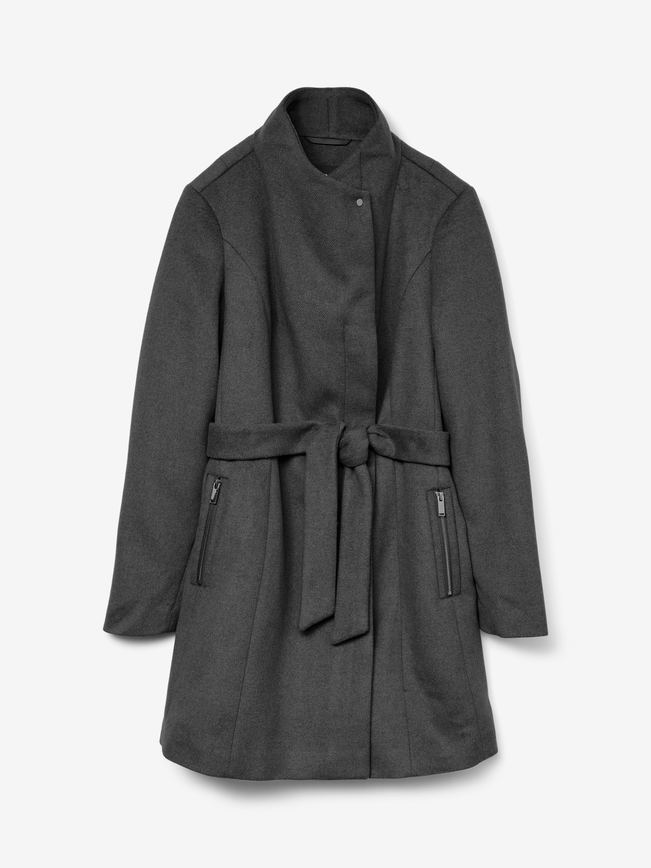 Vero moda grey wool coat hotsell