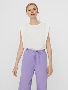 Vero Moda VMEVELYN T-Shirt -Snow White - 10237808