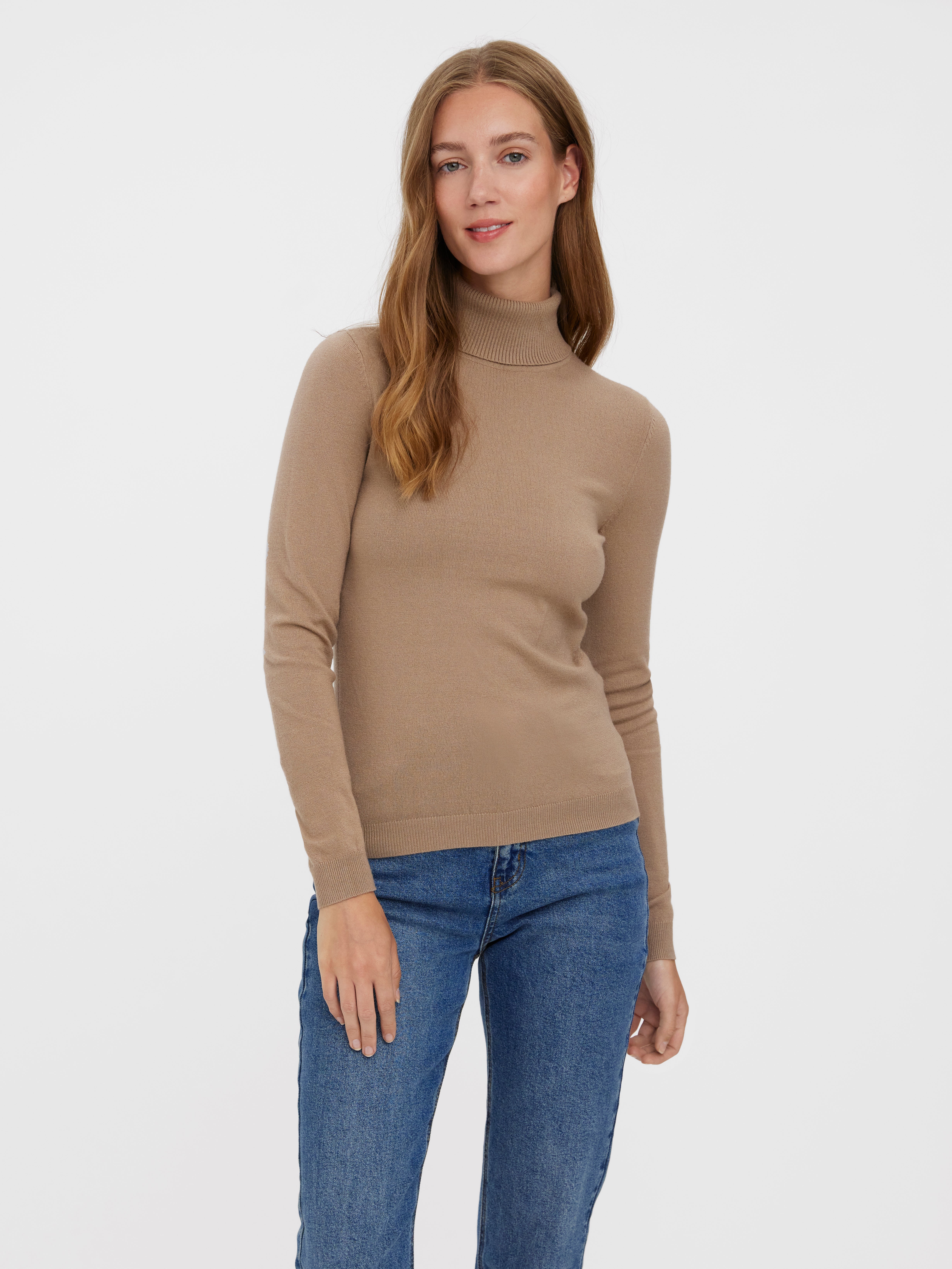 Beige M Rabatt 62 % DAMEN Pullovers & Sweatshirts Gerippt Vero Moda Pullover 