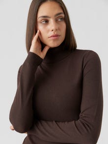Vero Moda VMHAPPINESS Pullover -Coffee Bean - 10238127