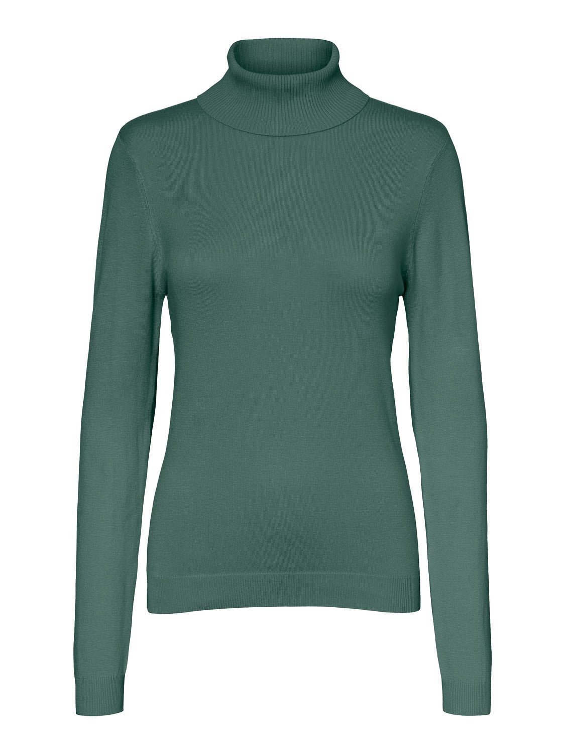 Turtle neck Petite Regular sleeves Pullover | Dark Green | Vero Moda®