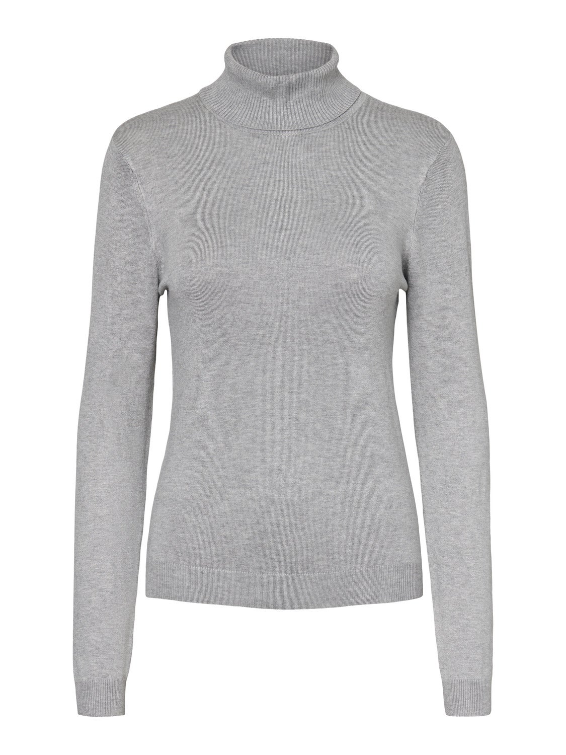 Turtle neck Tall Regular sleeves Pullover | Light Grey | Vero Moda®