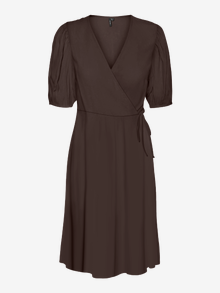 Vero Moda VMHENNA Kurzes Kleid -Coffee Bean - 10240380