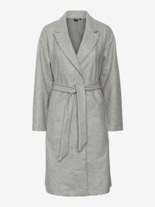 Vero Moda VMFORTUNE Manteaux -Light Grey Melange - 10240880