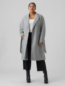 Vero Moda VMFORTUNE Mantel -Light Grey Melange - 10240880