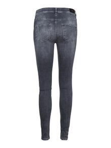 Vero Moda VMLUX Medelhög midja Slim Fit Jeans -Medium Grey Denim - 10241358