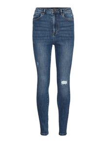 Vero Moda VMLOA Høyt snitt Skinny Fit Jeans -Medium Blue Denim - 10243535