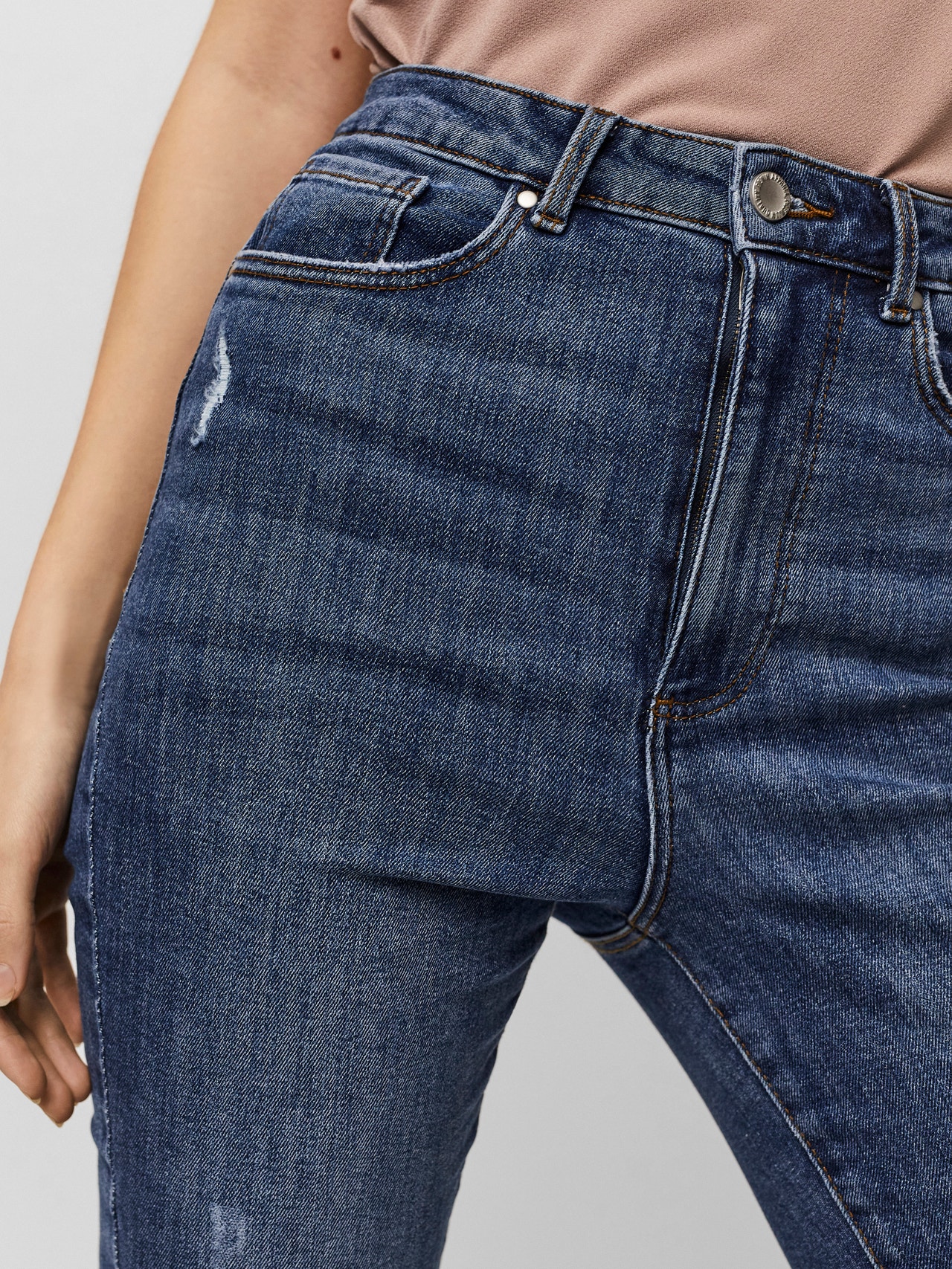 Vero Moda VMLOA High rise Skinny Fit Jeans -Medium Blue Denim - 10243535