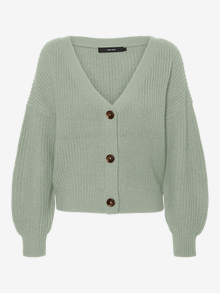 Vero Moda VMLEA Gebreid vest -Desert Sage - 10243769