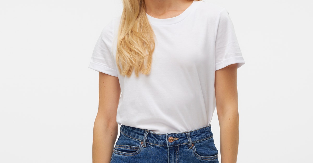 T-shirt Donna Vero Moda Vmpaula L/S Noos A Maniche Lunghe, Girocollo, Taglio Ampio, Colore Unito
