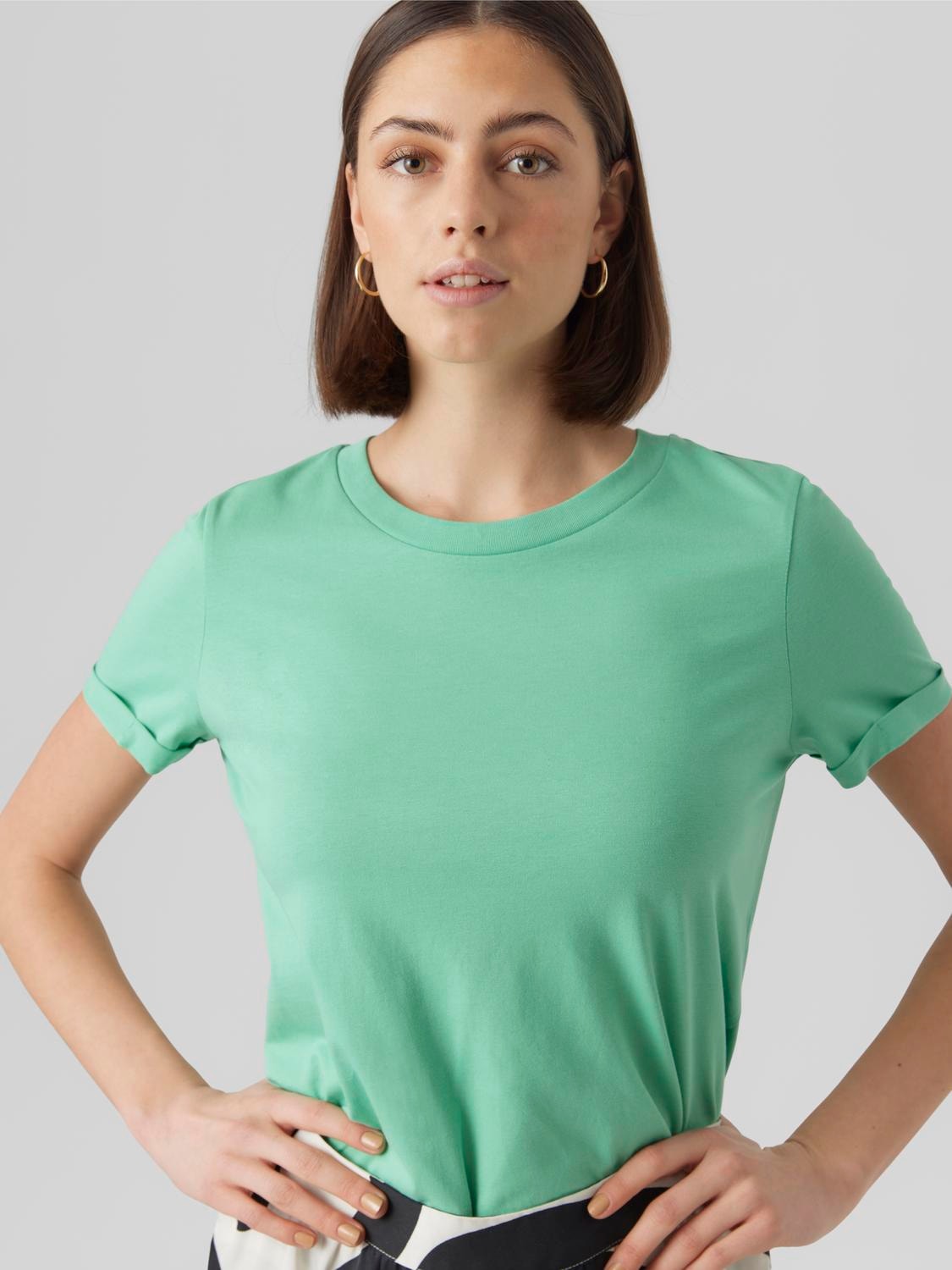 Vero Moda VMPAULA T-Shirt -Jade Cream - 10243889