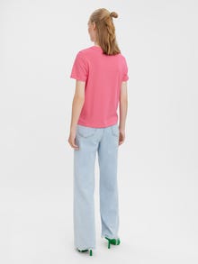 Vero Moda VMPAULA T-Shirt -Hot Pink - 10243889