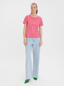 Vero Moda VMPAULA T-Shirt -Hot Pink - 10243889