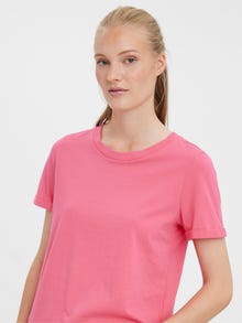 Vero Moda VMPAULA T-Shirt -Hot Pink - 10243889
