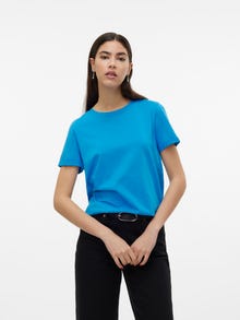 Vero Moda VMPAULA T-shirt -Ibiza Blue - 10243889
