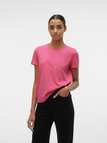 Vero Moda VMPAULA T-shirts -Raspberry Sorbet - 10243889