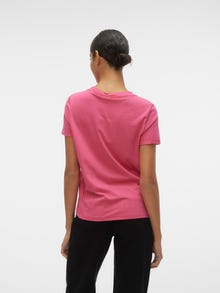 Vero Moda VMPAULA T-shirts -Raspberry Sorbet - 10243889