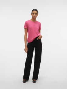 Vero Moda VMPAULA T-shirts -Raspberry Sorbet - 10243889